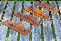 rustic garden signs