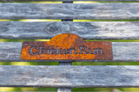 rusty garden signs
