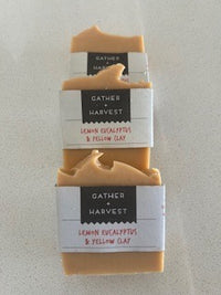Handmade Natural Soap - Lemon Eucalyptus and Yellow Clay