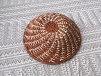 African Woven Bowl - Small - Terracotta/White