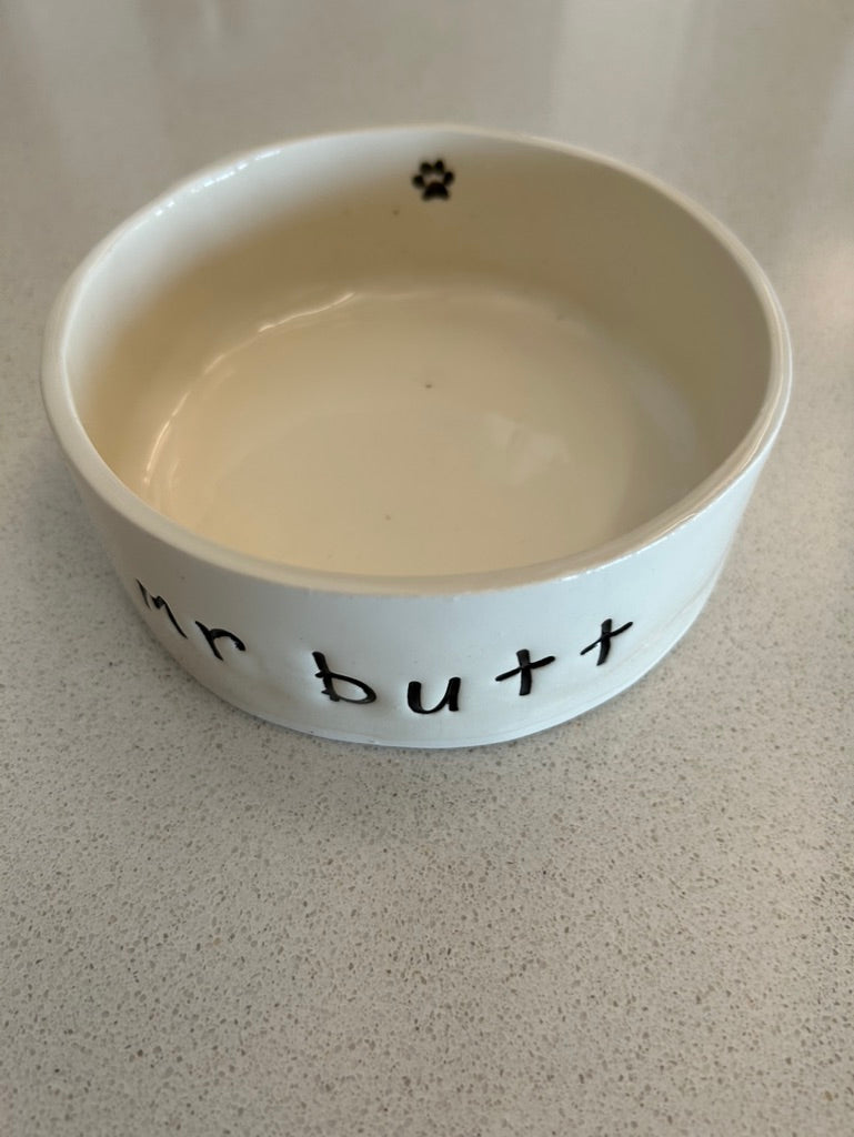 Personalised Ceramic Dog Bowls - Handmade