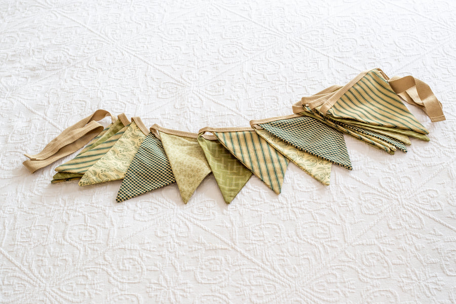 country fabric  bunting