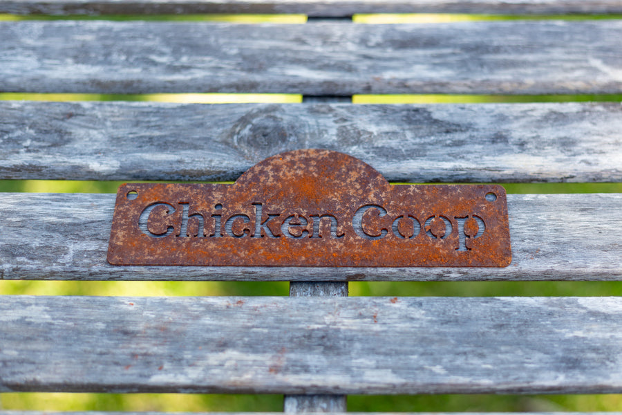 chicken coop sign