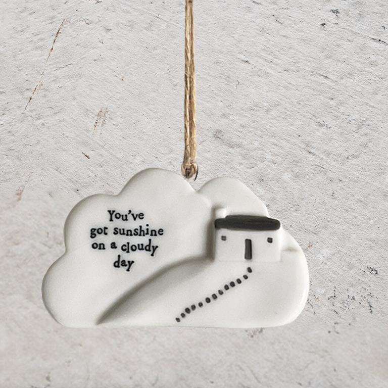 Porcelain  House Hanging Cloud - Sunshine