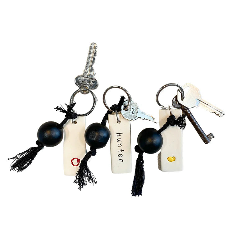 Handmade Ceramic Custom Keyring