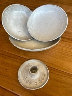 Handmade Ceramic Wedding Bowls Set - Personalised