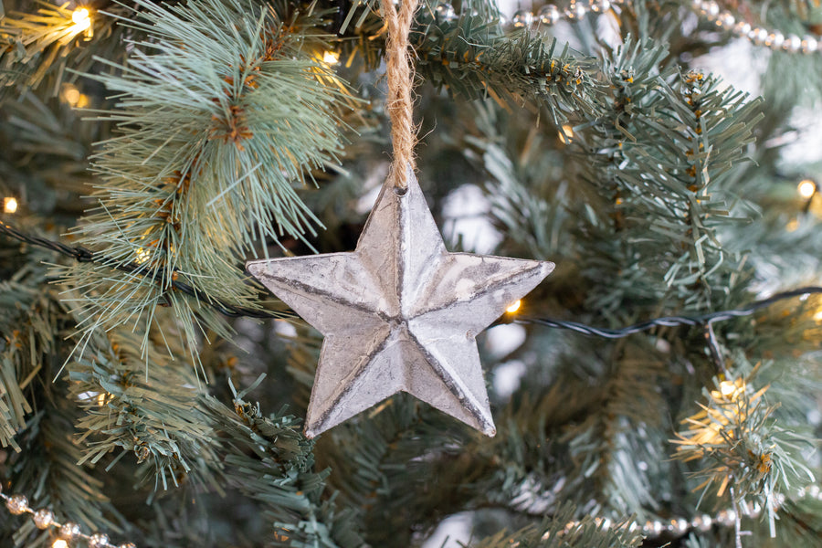 Whitewash Christmas Star - Large