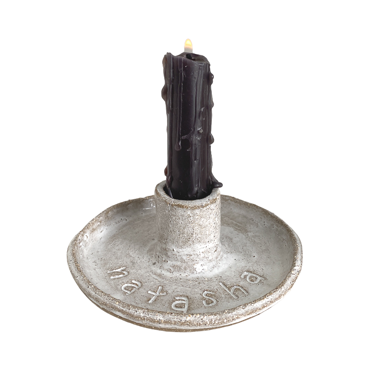 Handmade Ceramic Candle Holder - Personalised