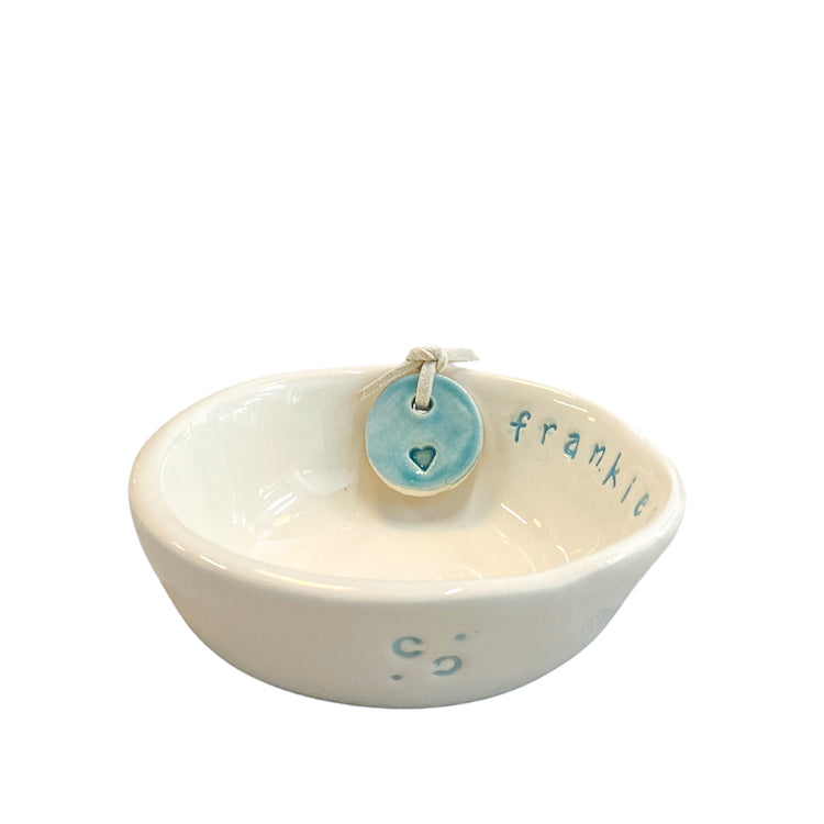 Handmade Ceramic Little Bowl - Personalised Blue